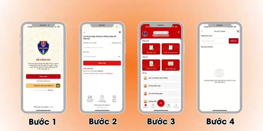 Các bước tra cứu phạt nguội trên ứng dụng VNeTraffic