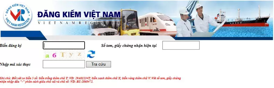 Tra cứu cảnh báo phạt nguội trên hệ thống đăng kiểm