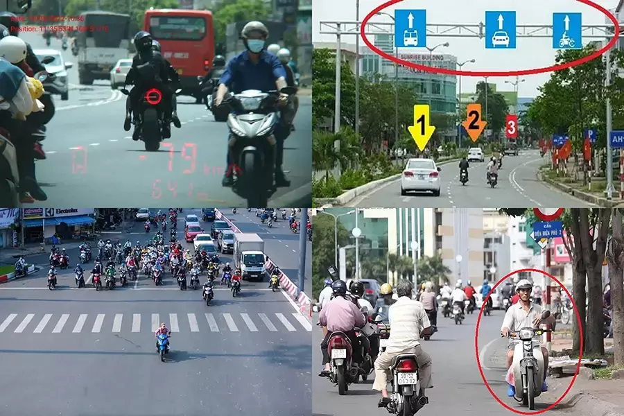 Các lỗi giao thông thường bị camera phạt nguội ghi nhận