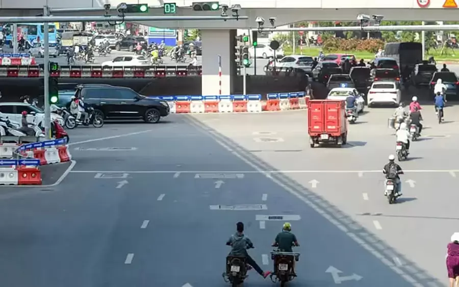 Camera giao thông ghi nhận vi phạm để xử lý phạt nguội tại Đà Nẵng