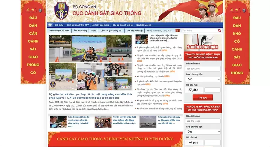 Tra cứu phạt nguội xe tải qua website csgt.vn