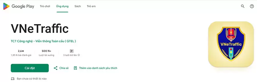 Bạn có thể cài đặt VNeTraffic qua App Store hoặc Google Play