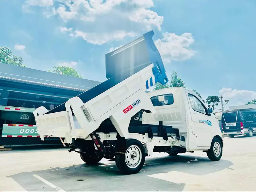 Xe ben với cơ cấu nâng hạ thùng rất phù hợp để chở nông sản