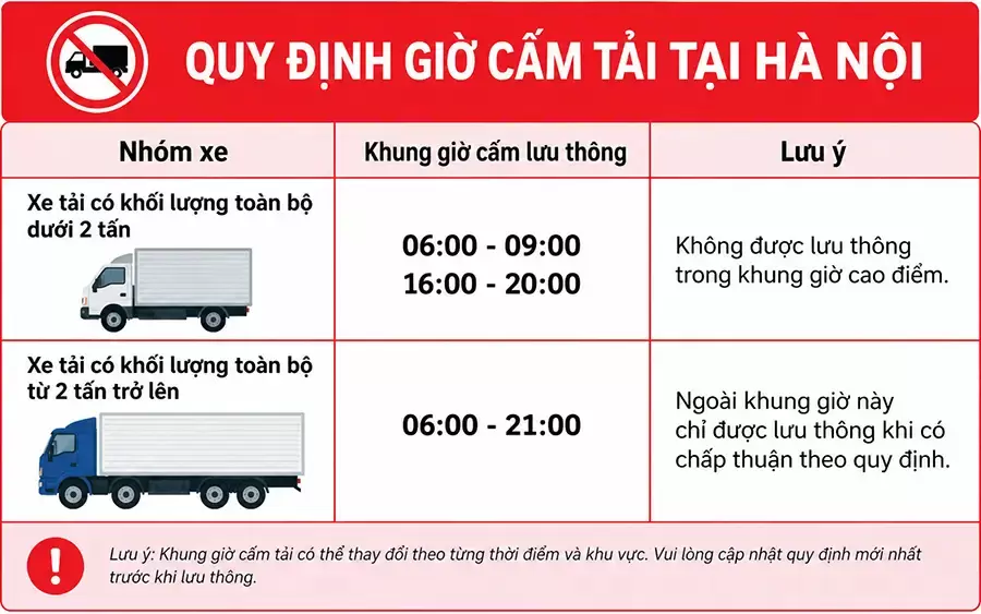 Quy định lưu thông tại Hà Nội