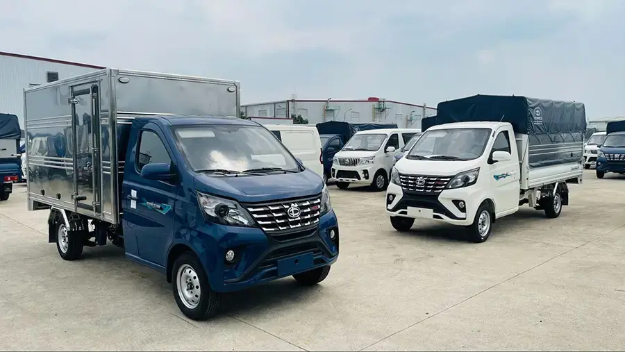 Xe tải 1 tấn có nhiều tải trọng và loại thùng khác nhau