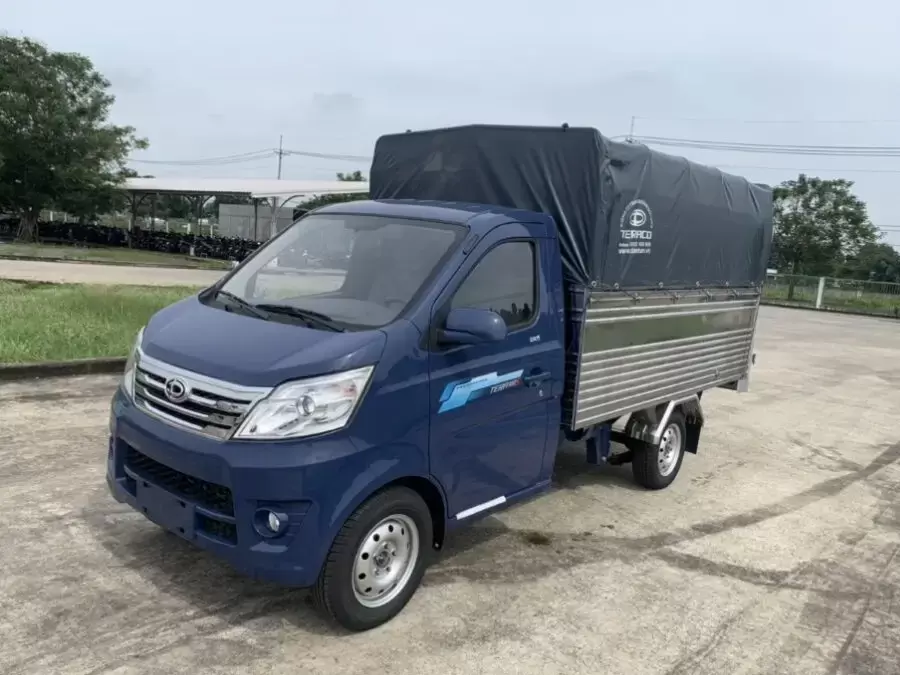Xe tải 1 tấn thùng bạt lửng mở bửng phổ biến với công năng linh hoạt