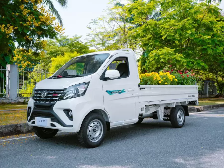 Chở cây cảnh với thùng lửng