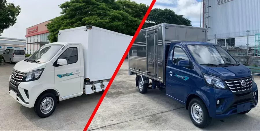 Xe tải 1 tấn thùng kín Tera Star chất liệu composite và inox