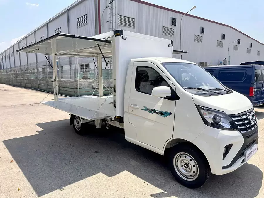 Mô hình xe tải bán hàng lưu động linh hoạt, phù hợp kinh doanh nhiều địa điểm
