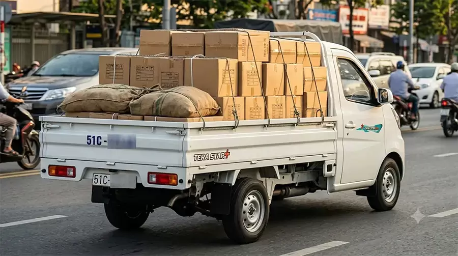 Xe tải biển trắng vẫn được chở hàng trong trường hợp phù hợp