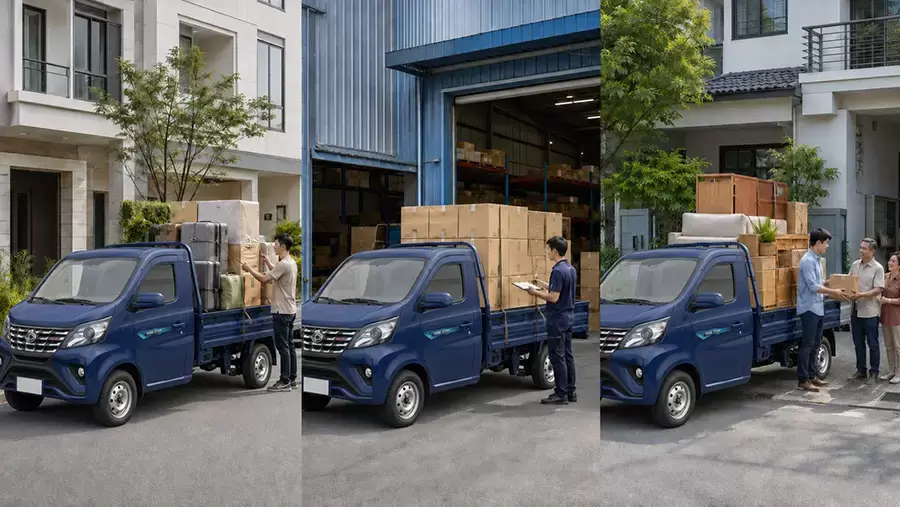 Các trường hợp xe tải biển trắng được phép chở hàng