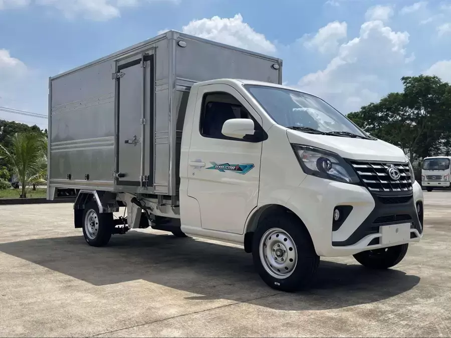 Xe tải giao hàng có kết cấu cabin và thùng hàng tách biệt