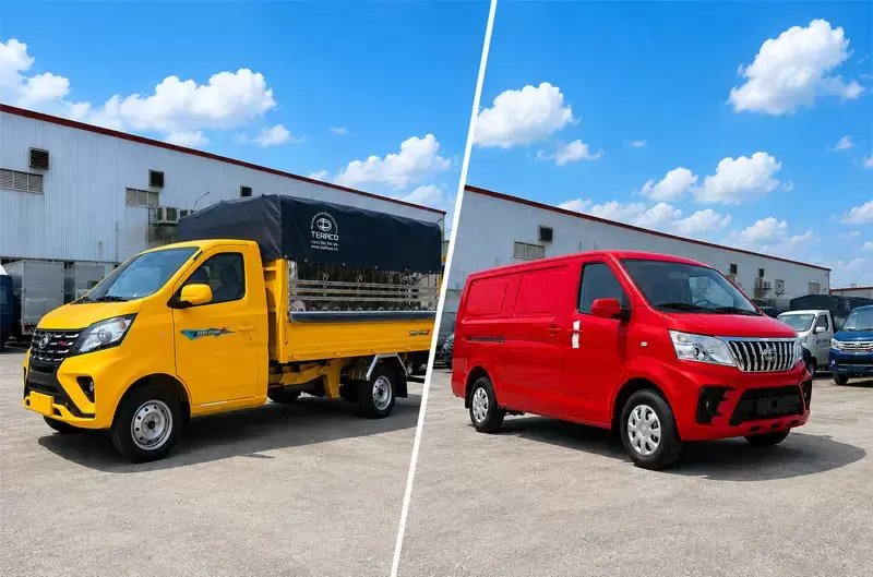 Xe tải thùng hay xe van chở hàng nên chọn loại nào?