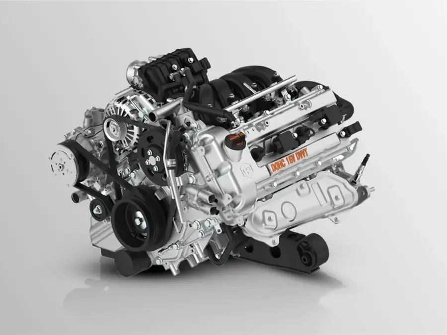 Động cơ xăng DAM16KR dung tích 1.6L trên Tera-V8