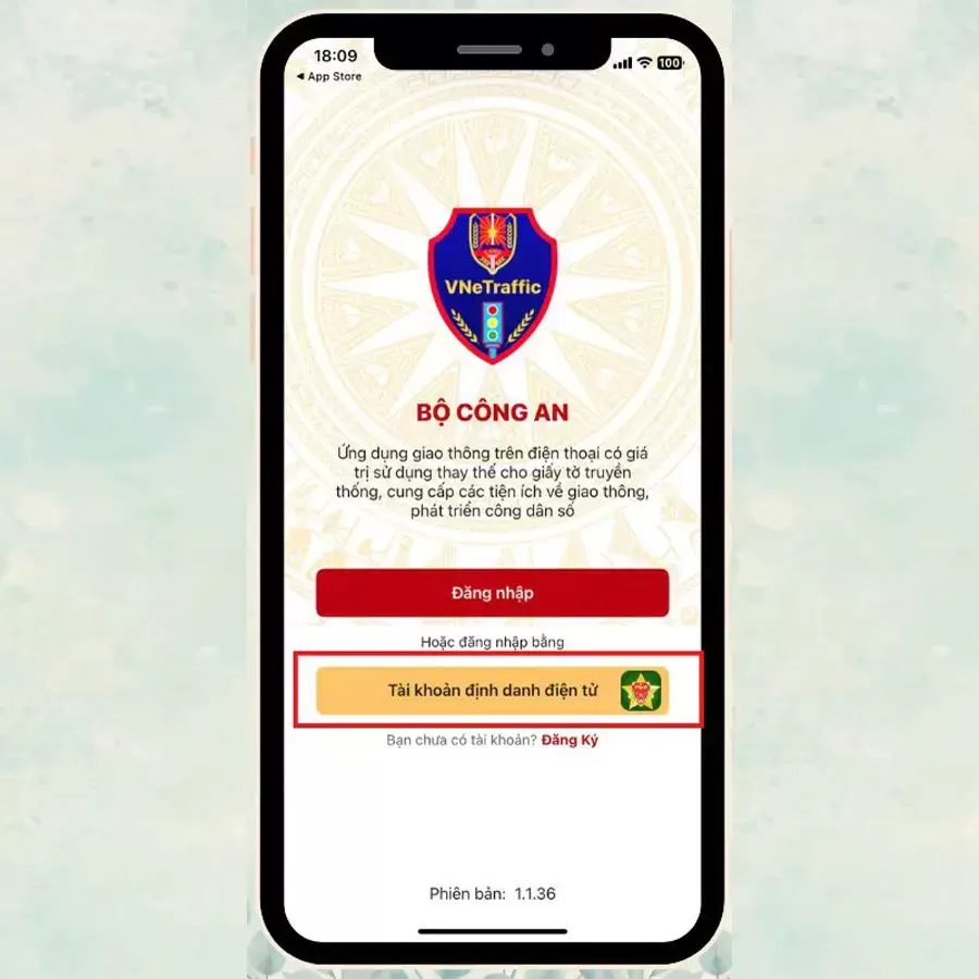 Đăng nhập VNeTraffic bằng tài khoản VNeID đã xác thực