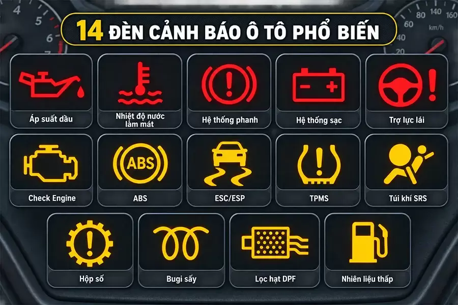 Tra cứu nhanh biểu tượng và hướng xử lý ban đầu