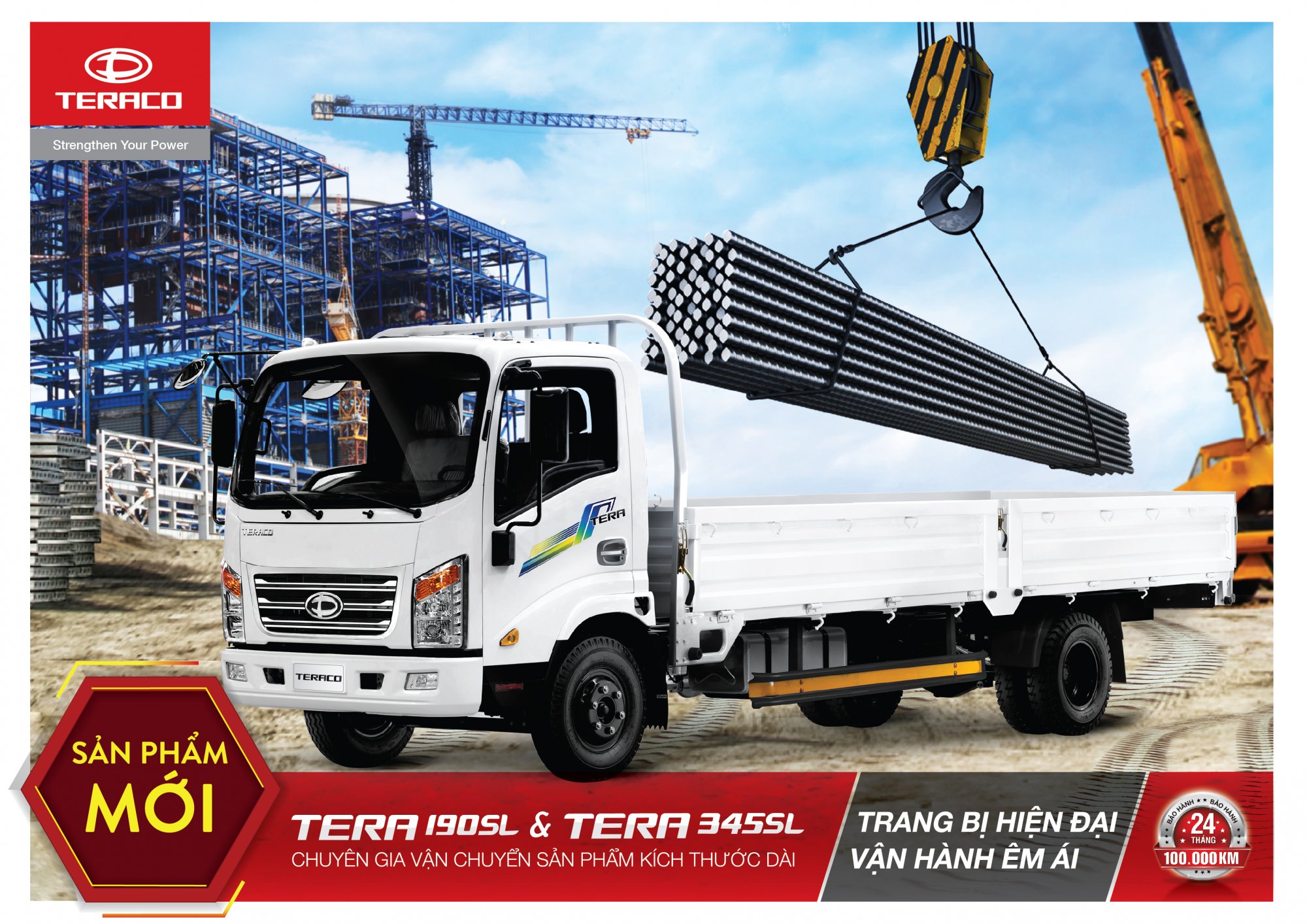 Tera190SL và Tera345SL - Chuyên gia vận chuyển các hàng hoá kích thước dài