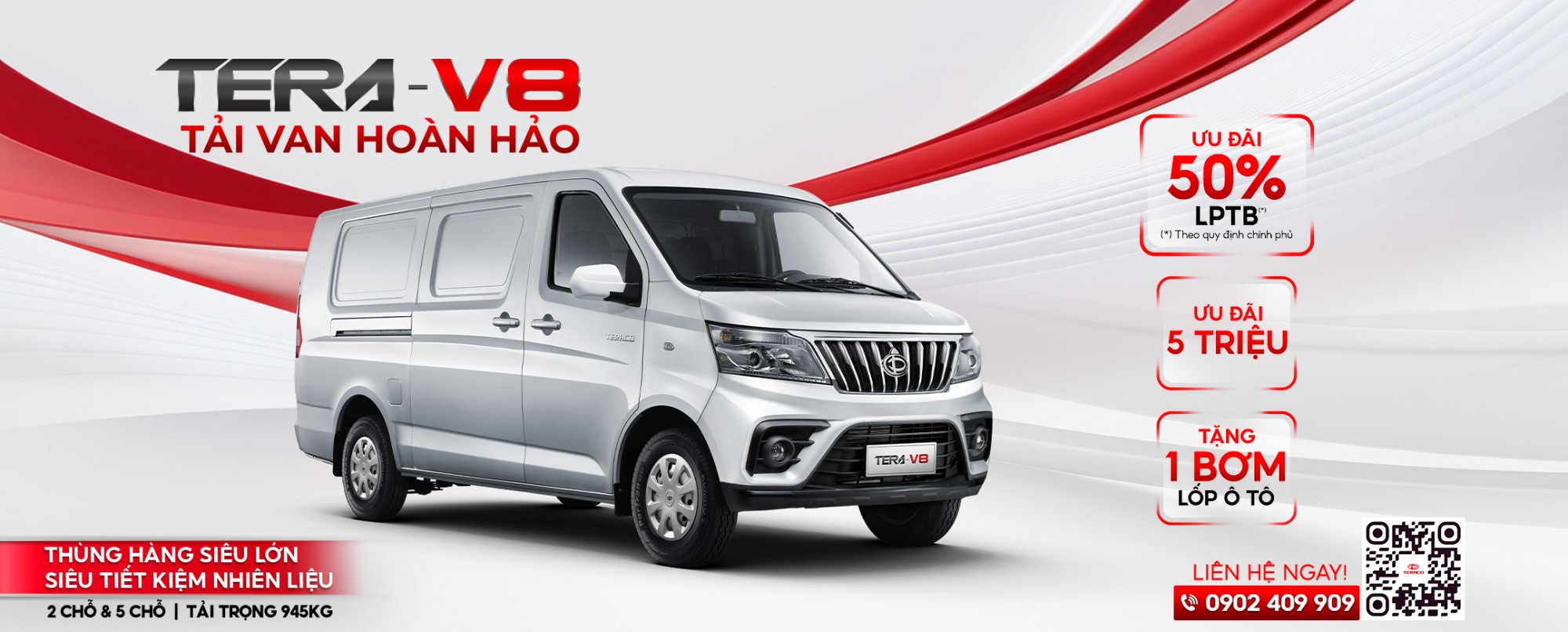 Tera V8 tải van hoàn hảo