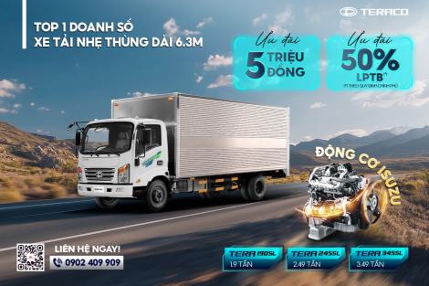 DAEHAN MOTORS ƯU ĐÃI 100% LỆ PHÍ TRƯỚC BẠ CÙNG NHIỀU QUÀ TẶNG HẤP DẪN KHI MUA XE TERACO TRONG THÁNG 09/2024